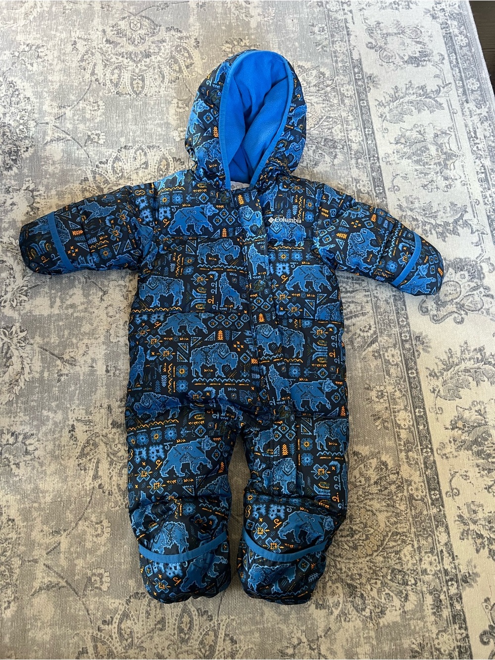 Columbia Bunting Baby 6-12M Blue & Black